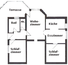 Grundriss der Wohnung